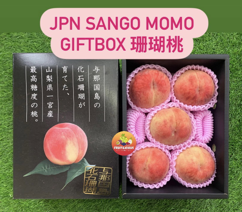 JPN YAMANASHI IKEDA FARM SANGO MOMO GIFTBOX 珊瑚一宫桃_0