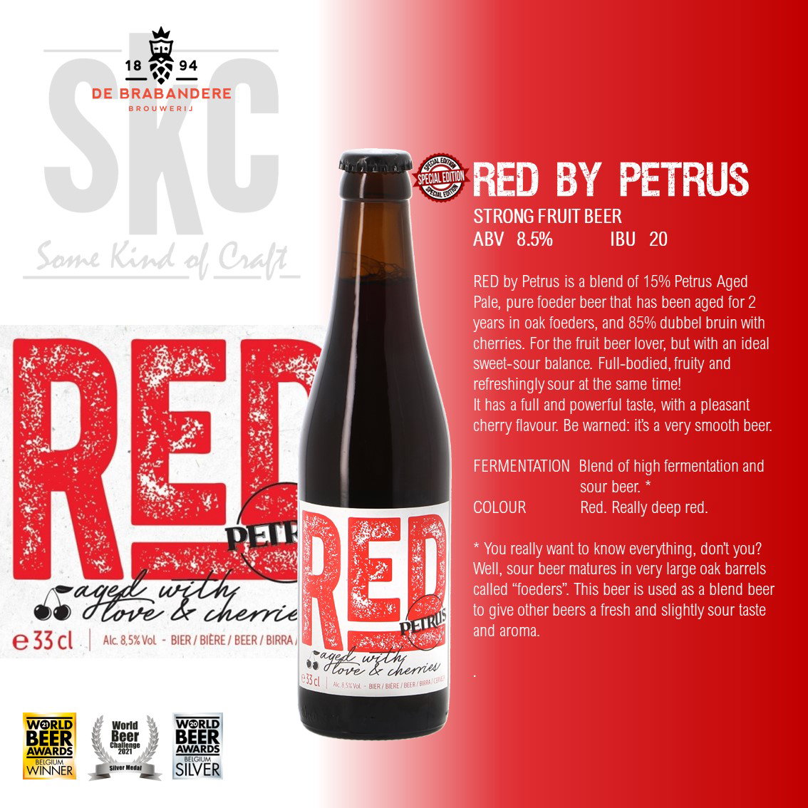 Red by Petrus Fruit Beer 8.5% [1, 4 or 24 Btls]_0