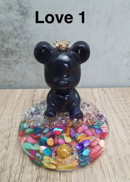 Bear Love Set (Includes 1 Bear Love + Heart Shaped Butter Cookies + Iridescent Flower)
