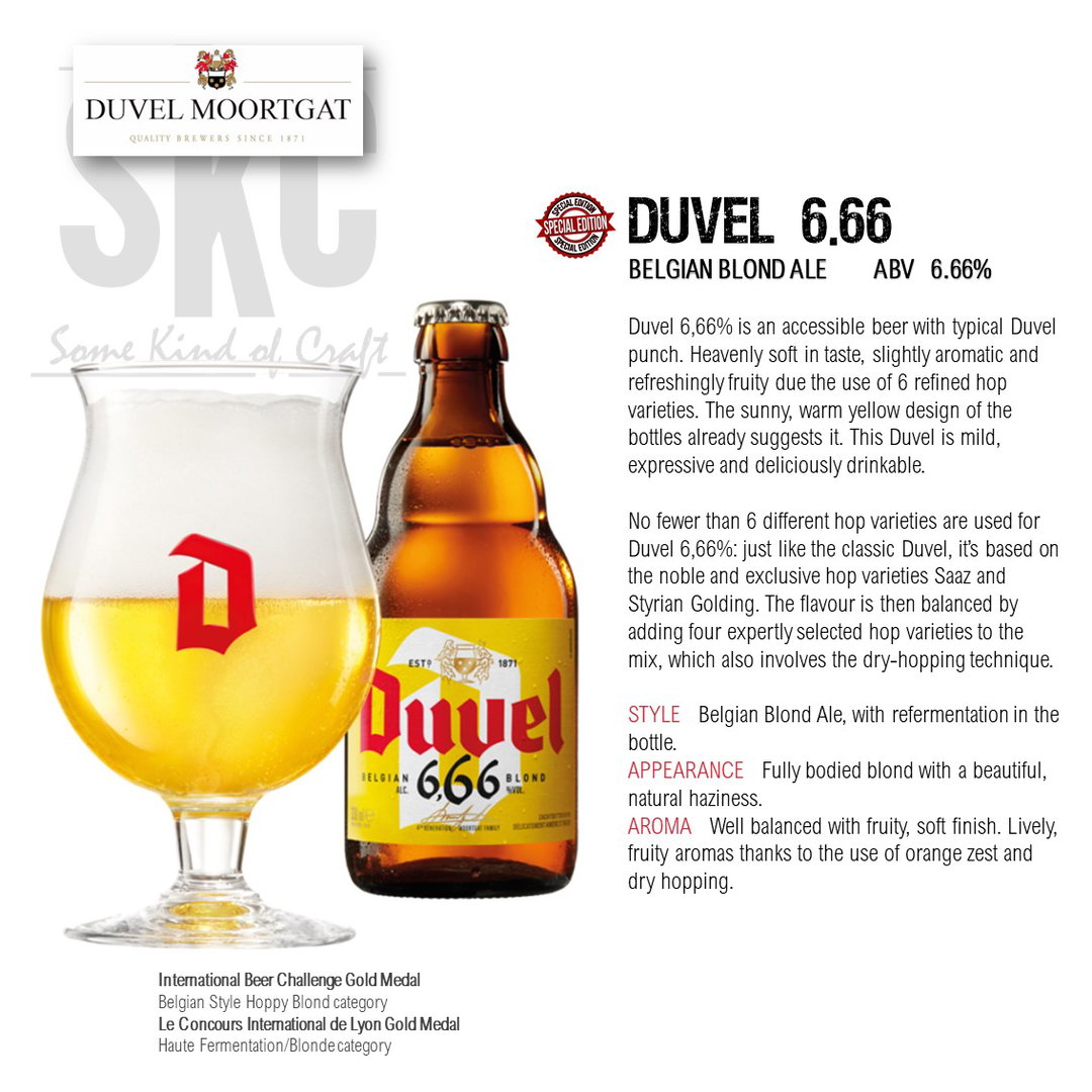 Duvel 6.66  6.66% [1, 4 or 24 Btls]