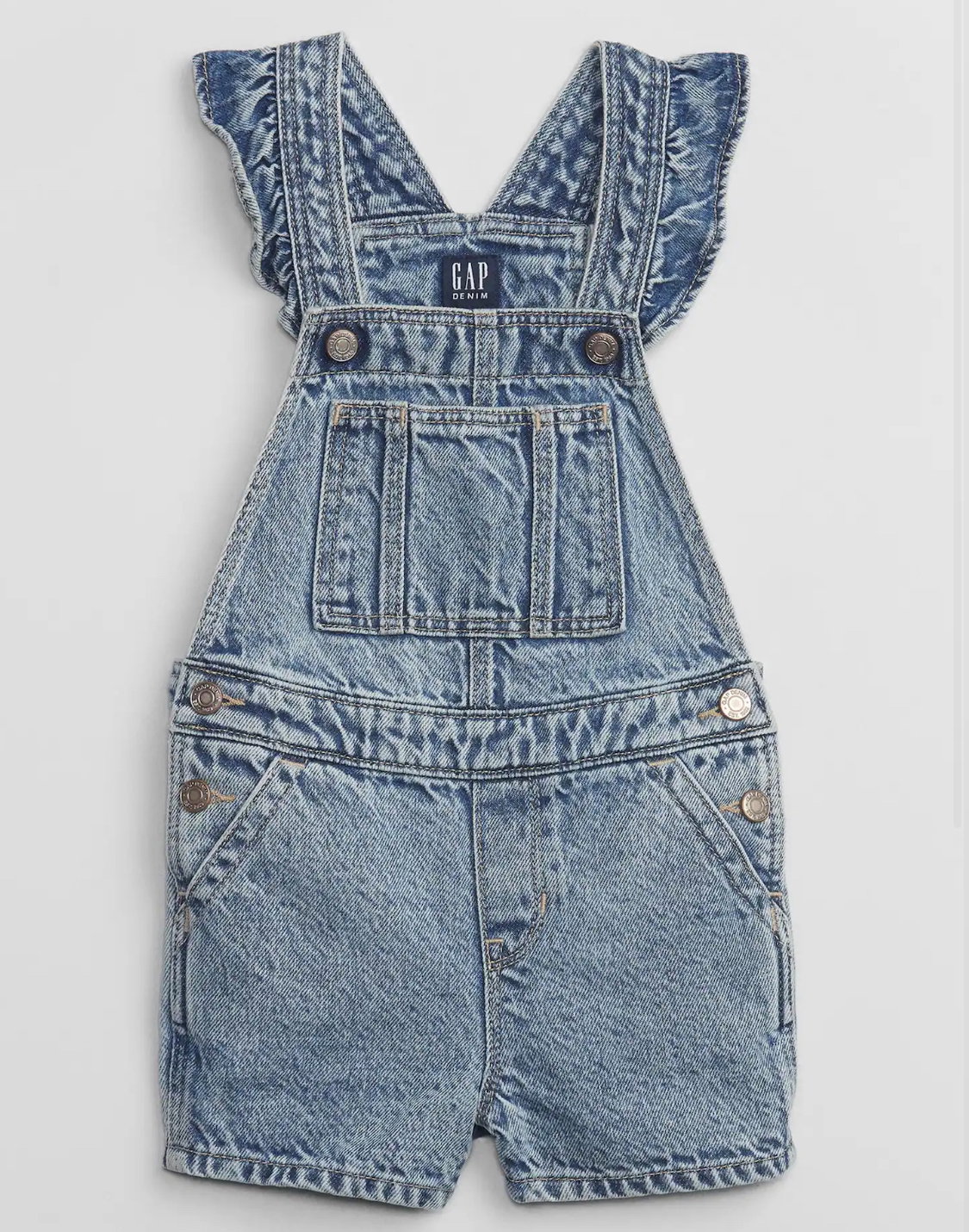 Denim Flutter Shortalls_0