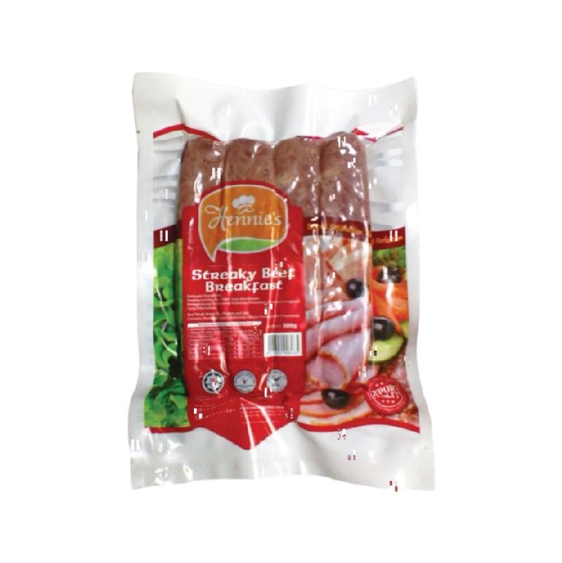 HENNIES STREAKY  BEEF BREAKFAST 500g