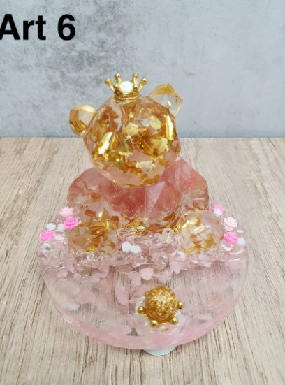 Bear Art Set (Includes 1 Bear Love + Heart Shaped Butter Cookies + Iridescent Flower)_5