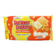 Sun flower Biscuit orange biscuit cream