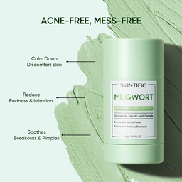 Skintific Mugwort Acne Clay Mask Stick 40g