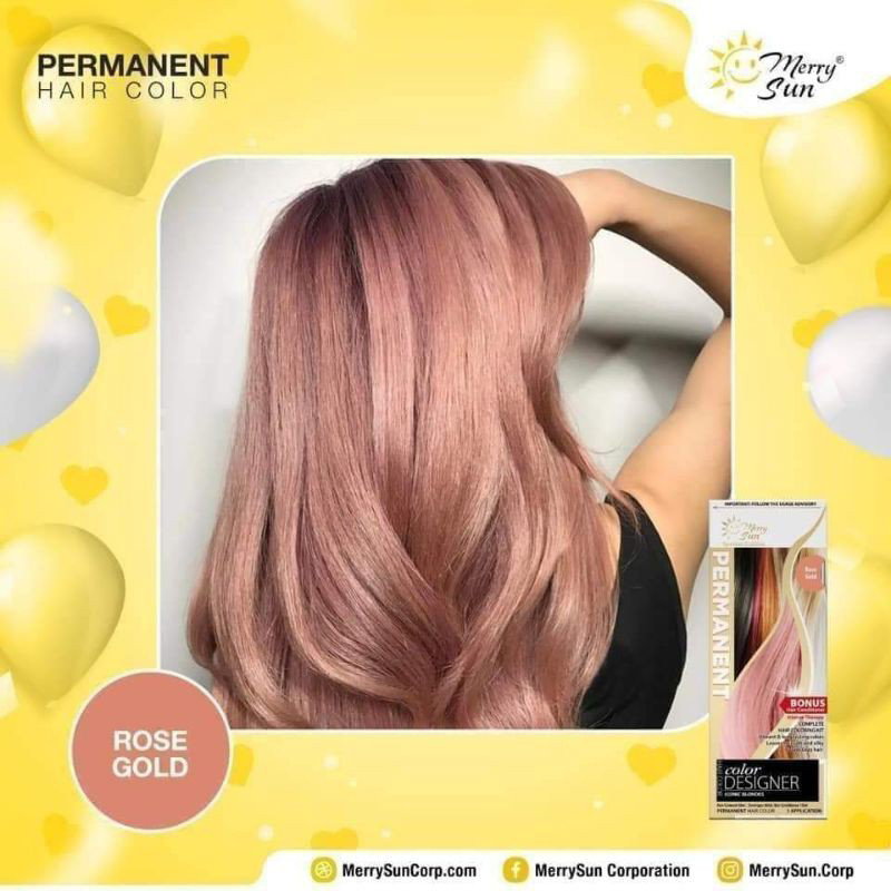 Rose Gold - Merry Sun Permanent Hair color_0
