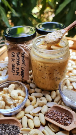 Cashew Peanut Butter with Flax Chia Seed