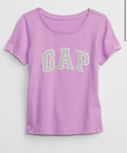 Gap Logo Tee in Violet Purple
