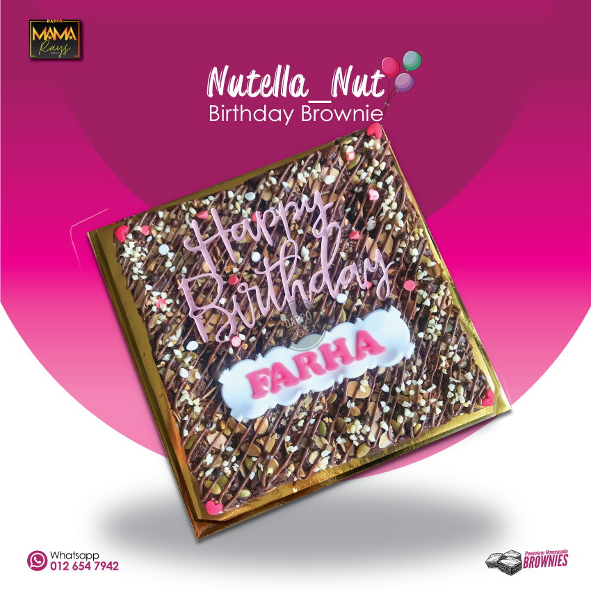 Nutella Nut Birthday Brownie_0