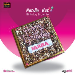 Nutella Nut Birthday Brownie