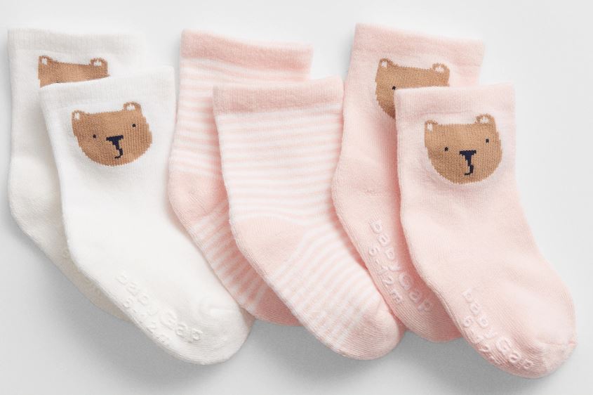 Baby socks 3 pack pink_0