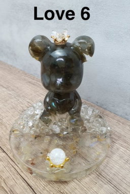 Bear Love Set (Includes 1 Bear Love + Heart Shaped Butter Cookies + Iridescent Flower)