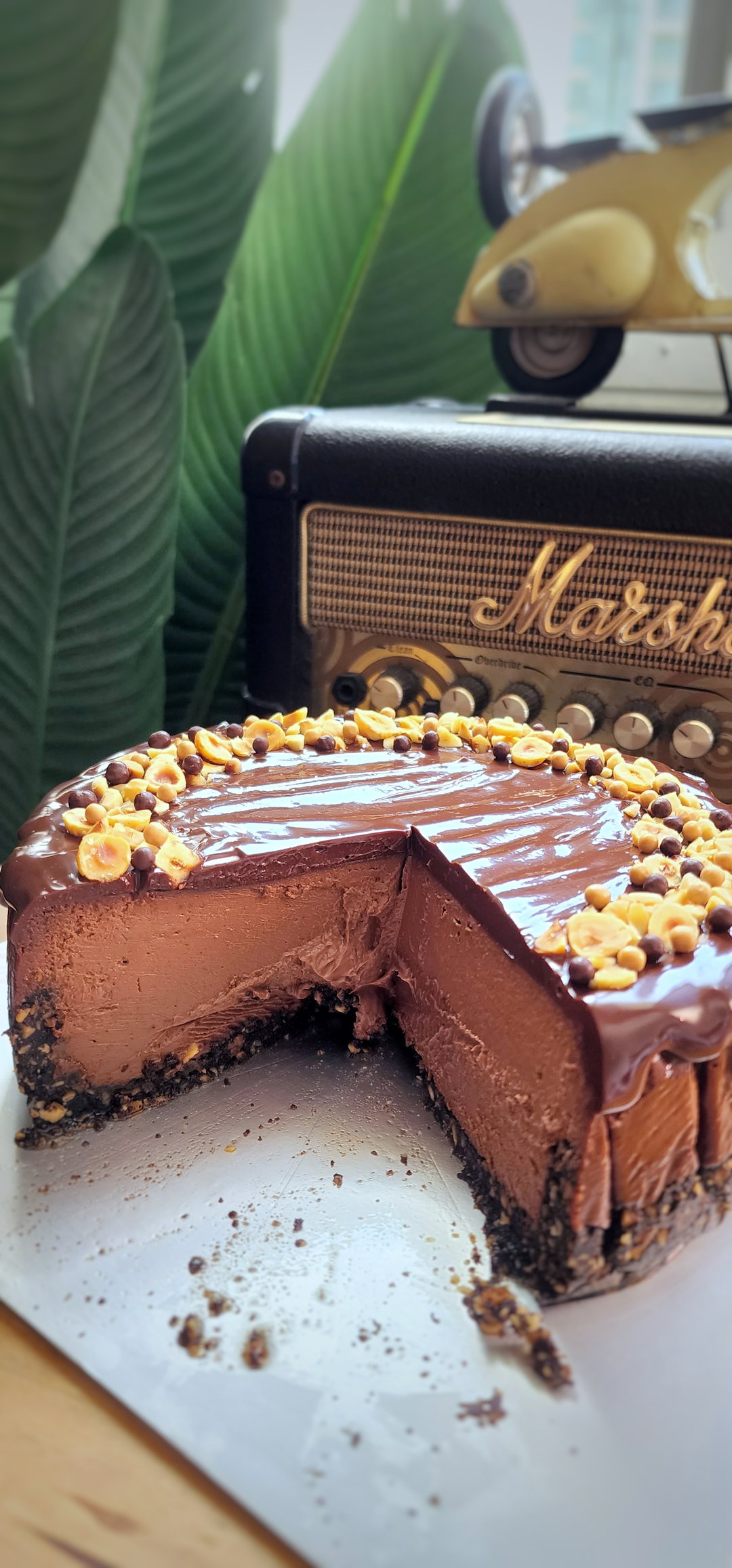 Ultimate Baked Belgian Chocolate Cheesecake