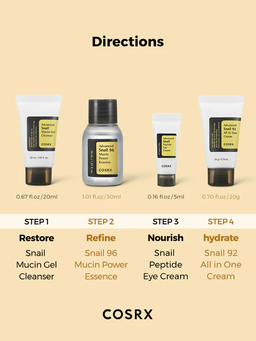 Cosrx All About Snail Trial Kit (4 Steps)