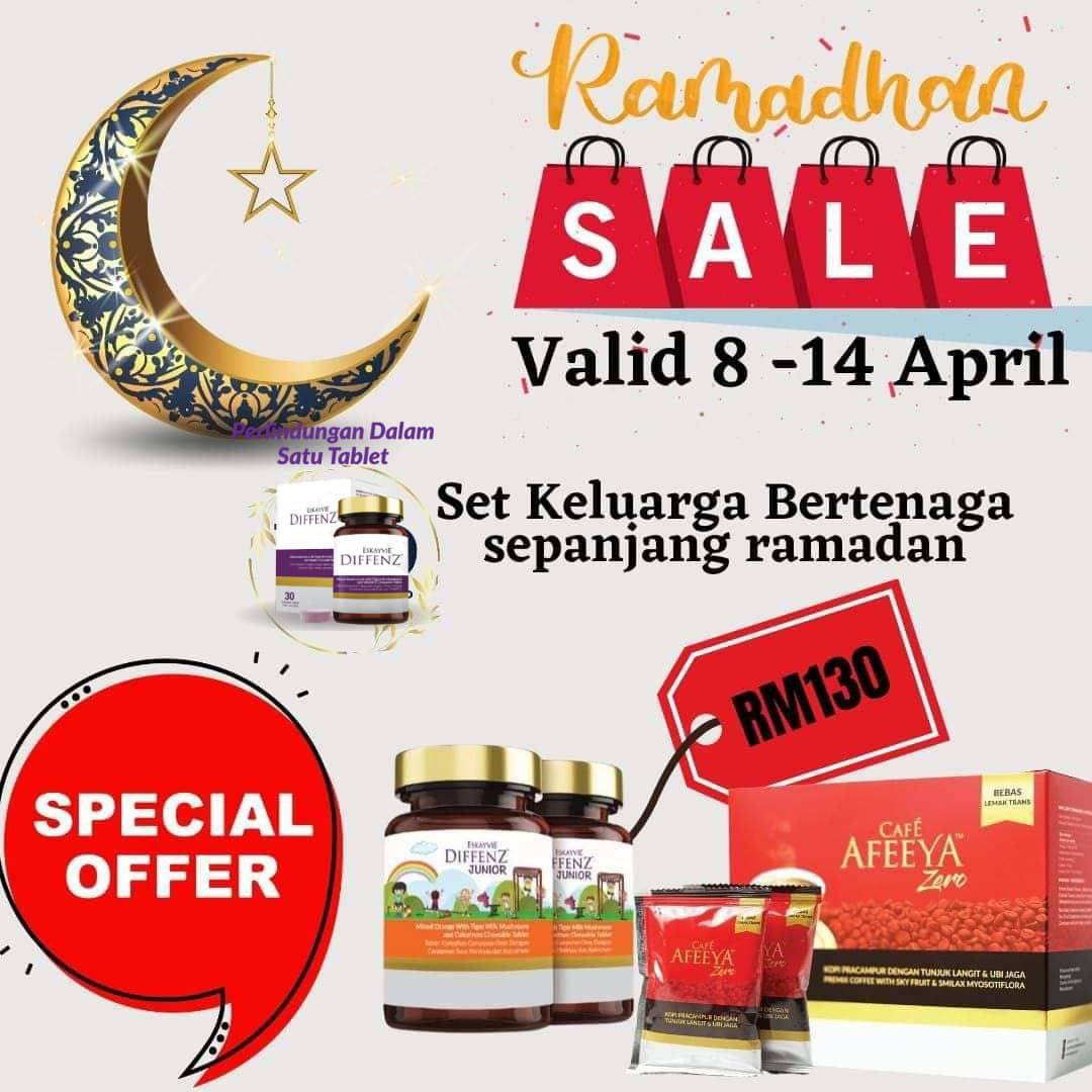 Set Keluarga (Cafe Afeeya Zero + 2 Diffenz Junior)
