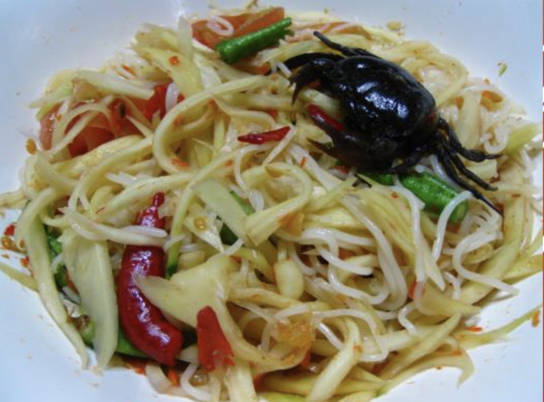 Papaya salad with vermicelli
