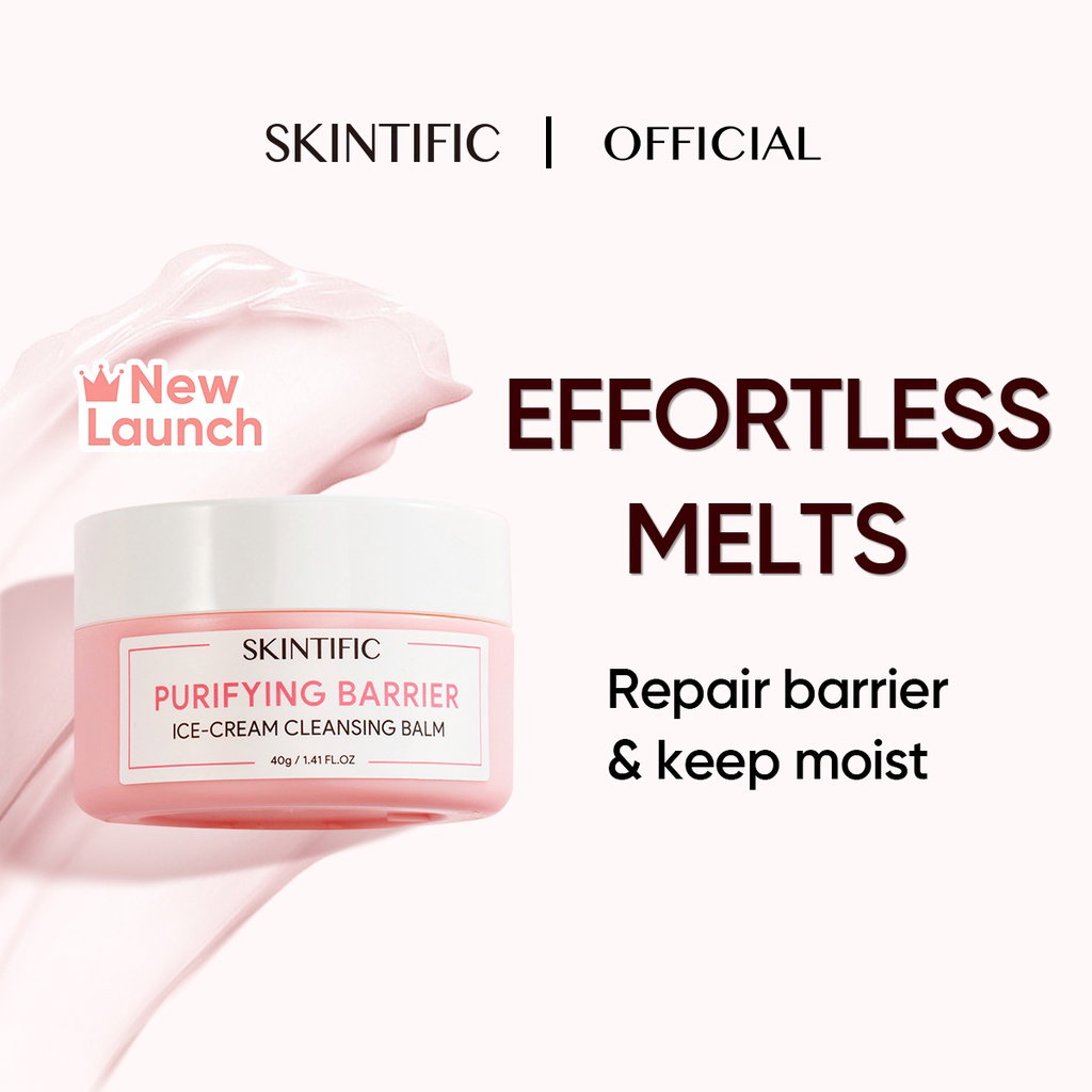 Skintific Purifying Barrier Ice Cream Cleansing Balm 25g_0