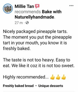 Taiwanese pineapple tarts - 40g each  (Top seller) (10 pcs)(2 flavour)
