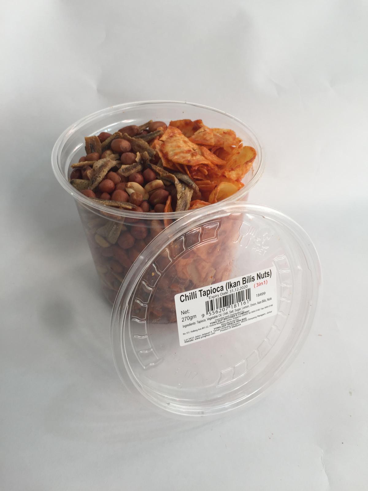 (POPULAR) Ikan Bilis, Nuts & Chili Tapioca (3-in-1 set)