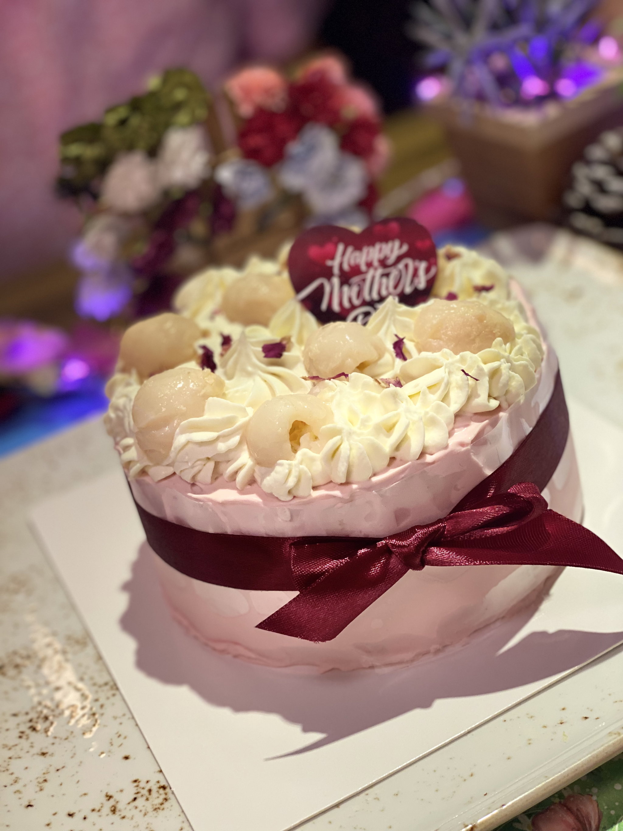 🍑🌹Lychee Rose Cake (alcohol free)_2