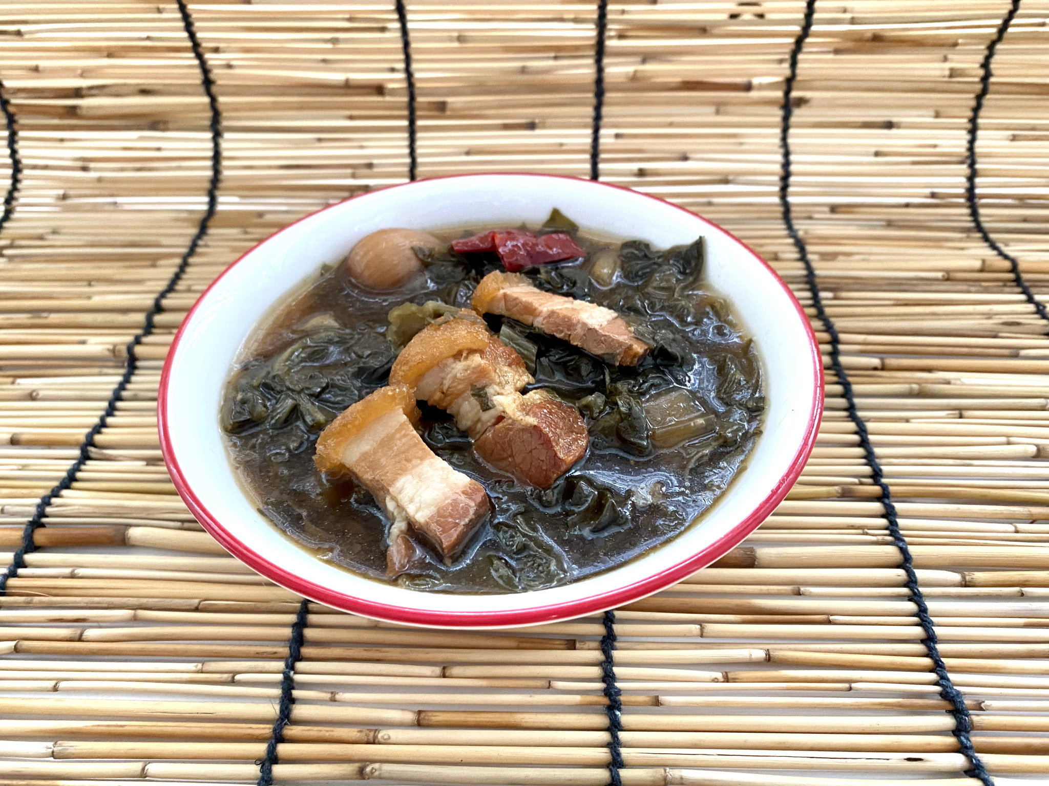 Meicai with roast pork 梅菜烧肉_0