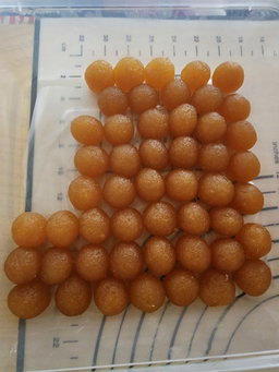 Vegan golfball pineapple tart