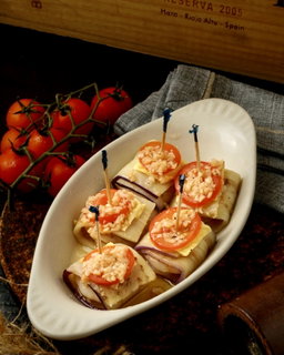 Rollitos de Berenjenas y Gambas - 5 pcs