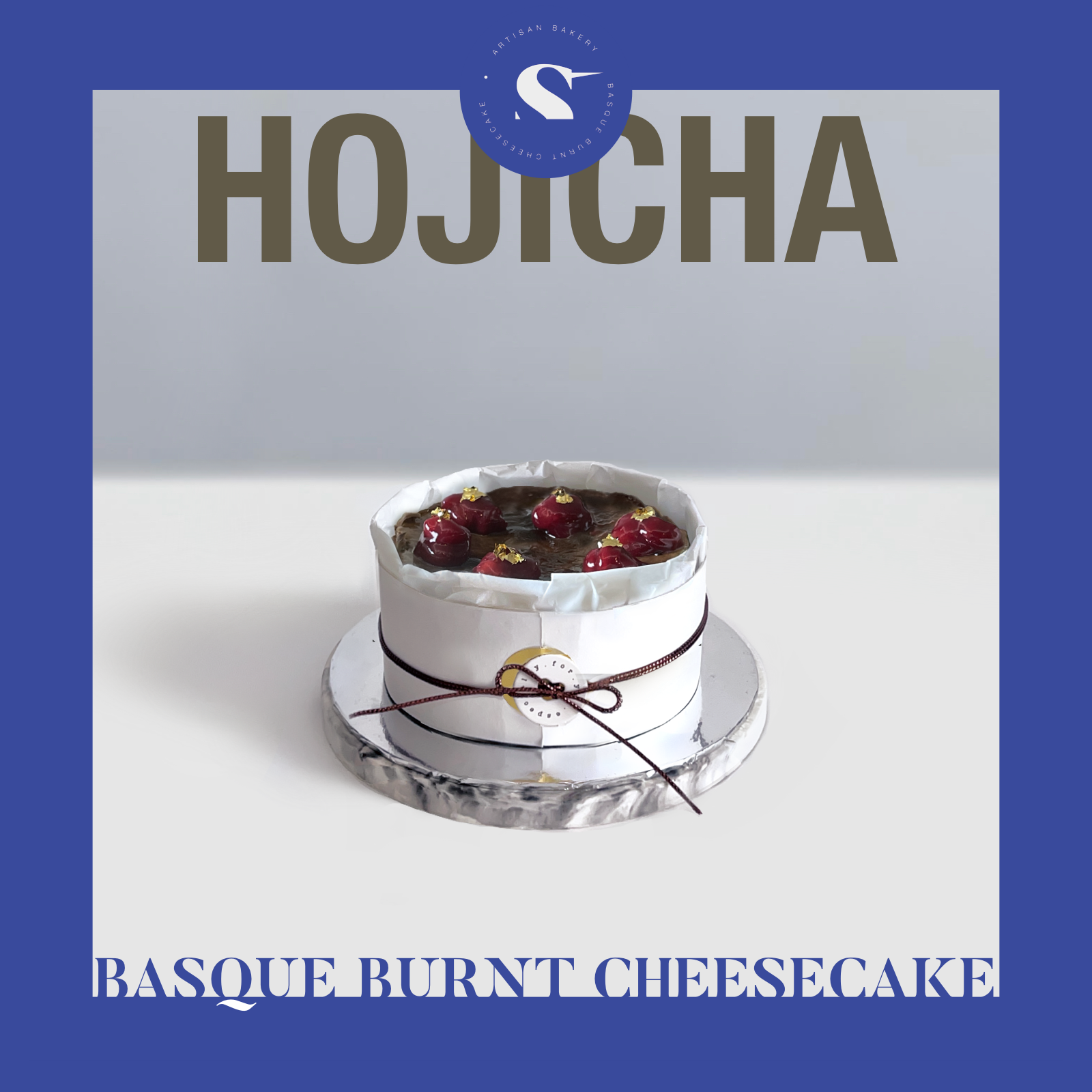 Hojicha Delight | Basque Burnt Cheesecake_0