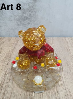 Bear Art Set (Includes 1 Bear Love + Heart Shaped Butter Cookies + Iridescent Flower)
