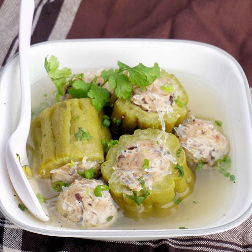 Bitter gourd soup with minced pork_0