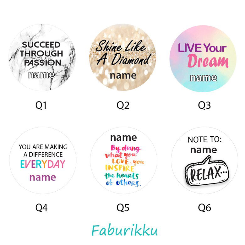 Motivate Quotes Badge Reel (Clip On) _1